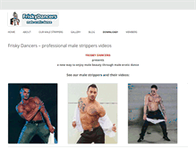 Tablet Screenshot of friskydancers.com